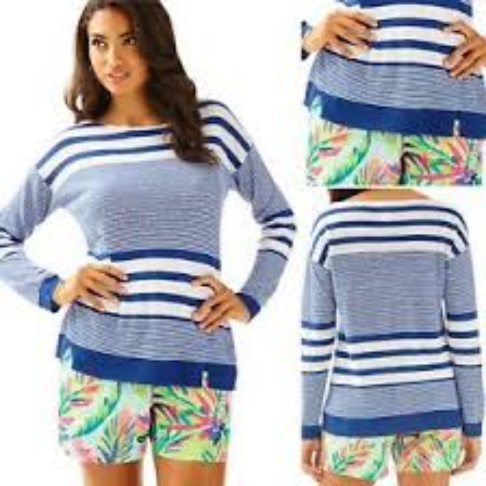 Lilly Pulitzer Camilla Striped Boatneck Sweater